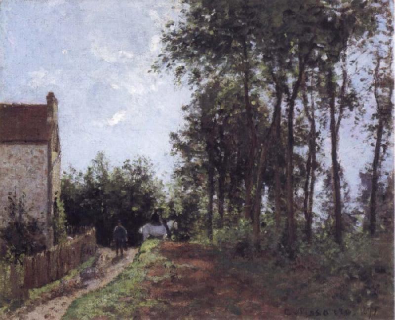 The Rood near the Farm, Camille Pissarro